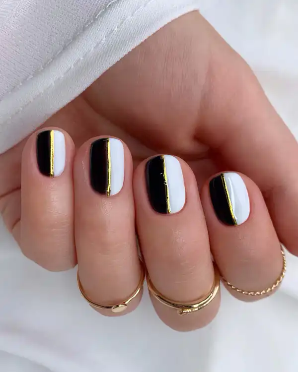 طراحی ناخن ساده با لاک سفید