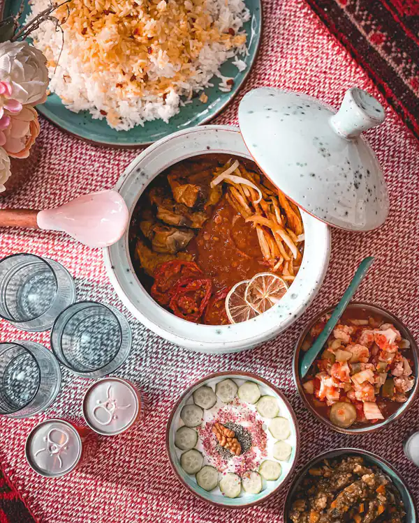 تزیین غذا برای مهمانی