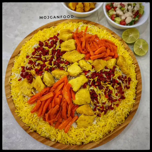 تزیین هویج پلو