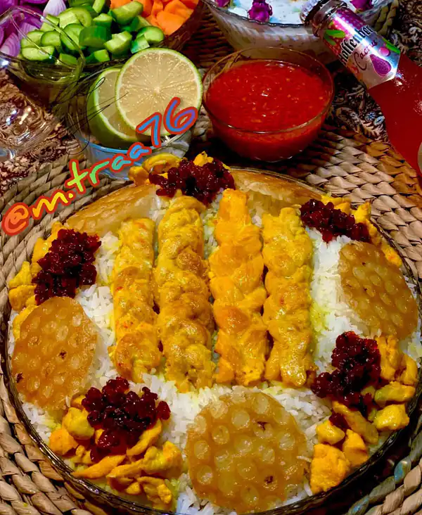 تزیین جوجه کباب