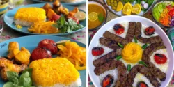 تزیین کباب + ایده های تزیین انواع کباب در دیس برای مهمانی