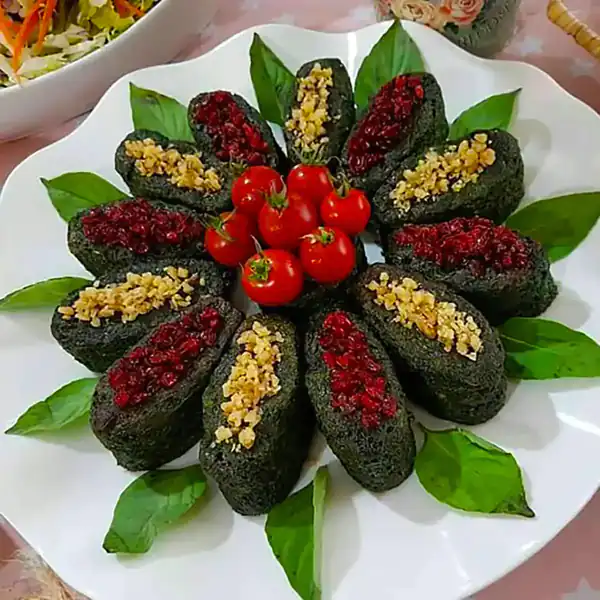 تزیین کوکو سبزی