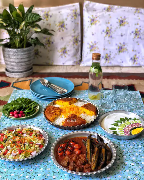 تزیین ماست مهمانی