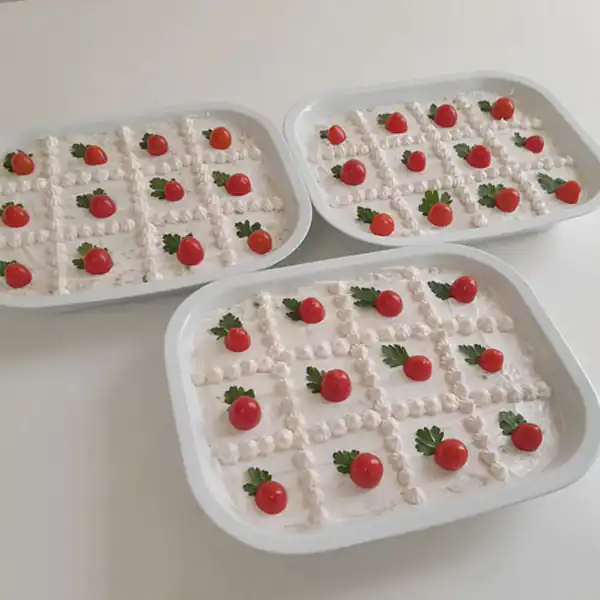 تزیین سالاد الویه برای مهمانی
