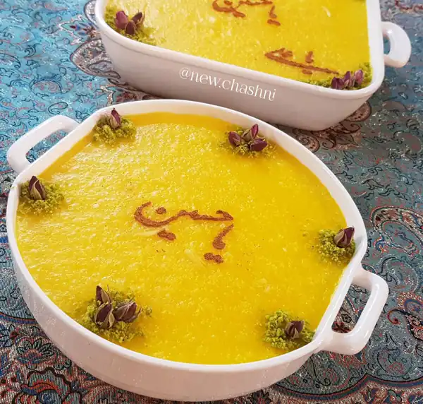تزیین شله زرد ساده