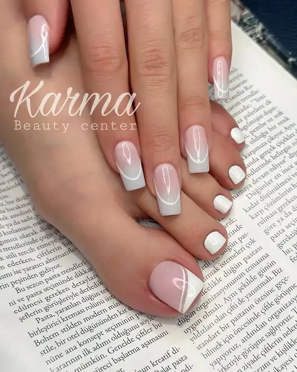 عکس طراحی ناخن پا