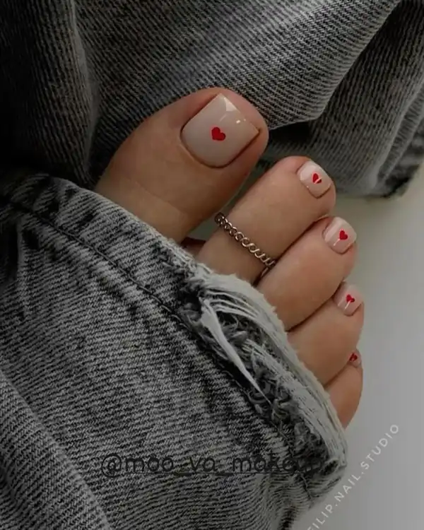ایده طراحی ناخن پا