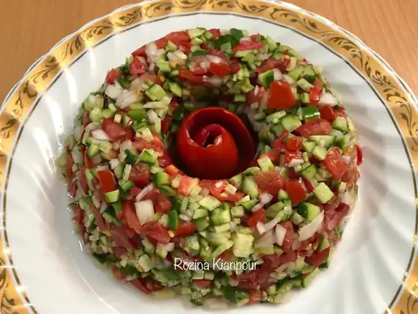 ایده تزیین سالاد شیرازی