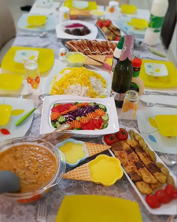 میز شام باکلاس