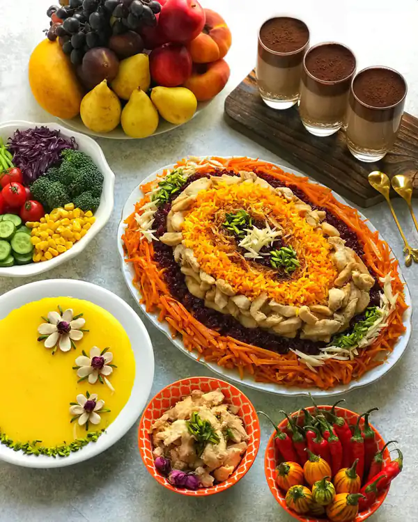 میز شام برای مهمانی