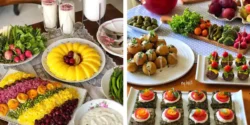 میز شام لاکچری + چیدمان میز شام خاص برای مهمانی