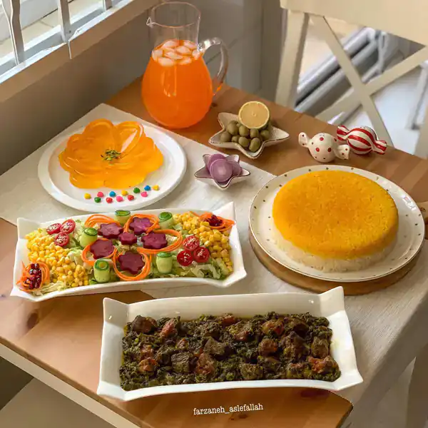 میز شام لاکچری