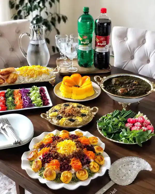 میز شام لاکچری