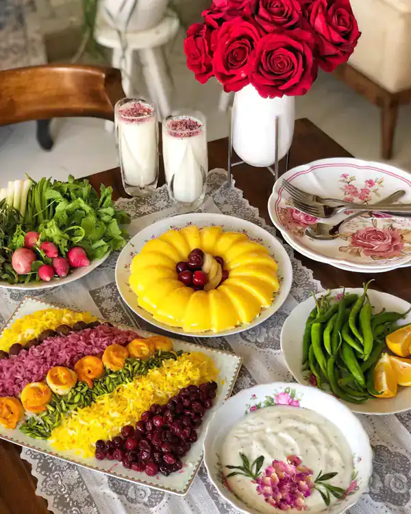 میز شام لاکچری