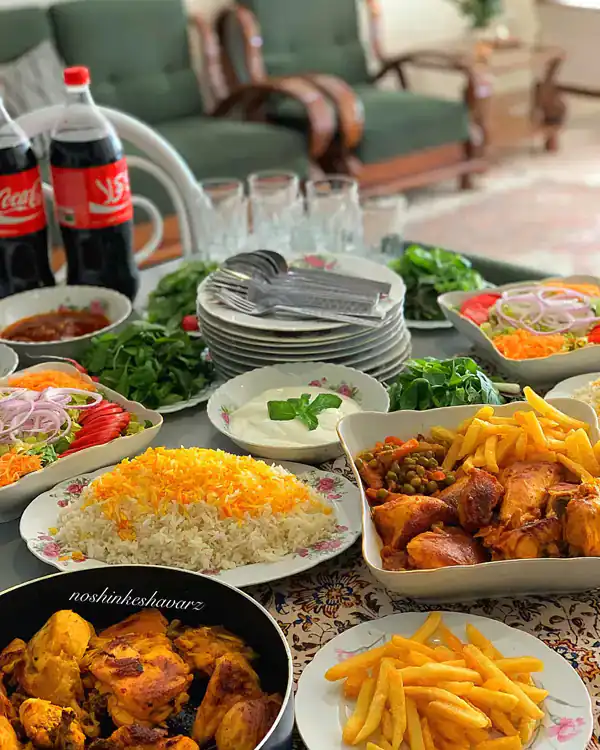 میز شام لاکچری