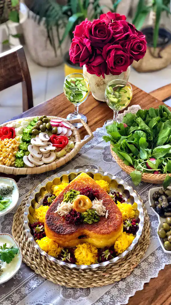 میز شام لاکچری