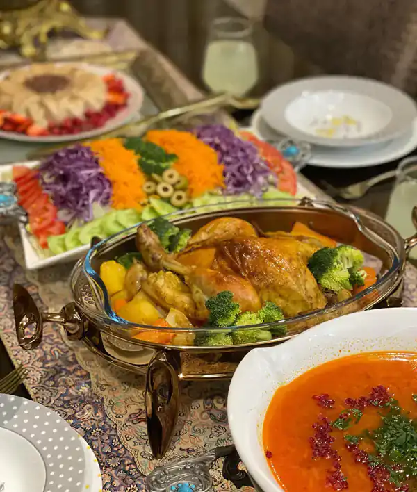 میز شام لاکچری