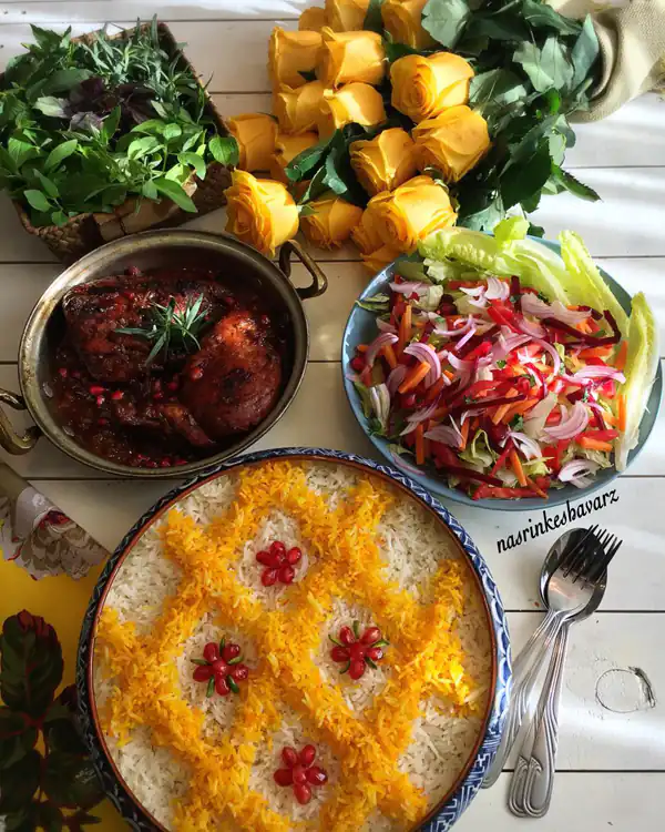 میز شام مهمانی