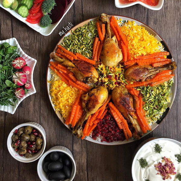 میز شام مهمانی