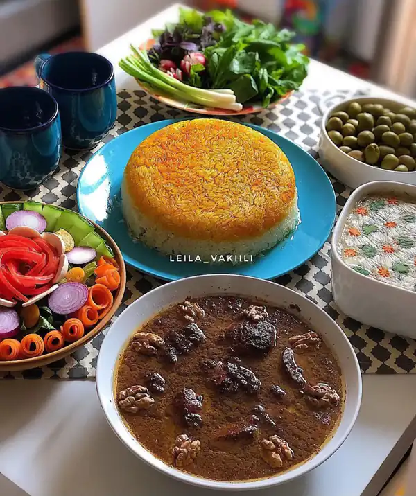 میز شام ساده