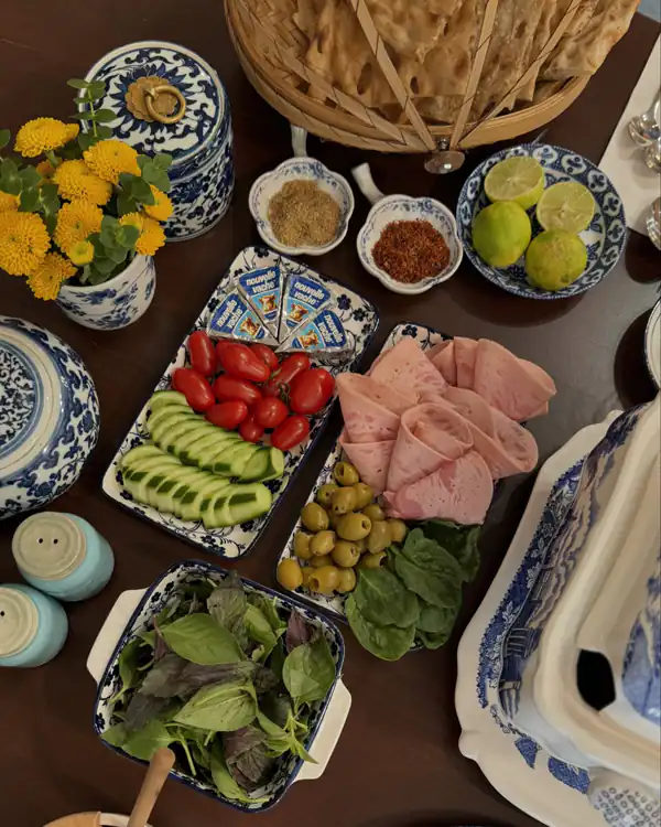 سفره آرایی صبحانه