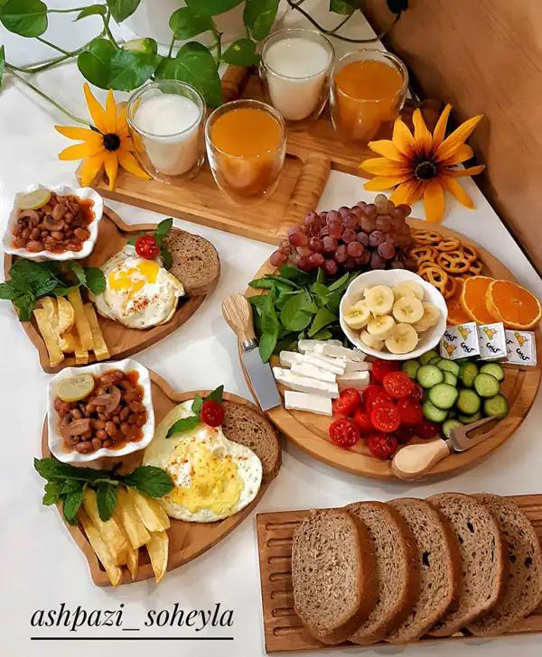 سفره آرایی صبحانه