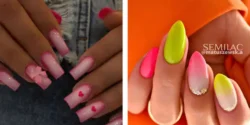 طراحی ناخن آمبره روسی + مدل آمبره روسی ناخن صورتی