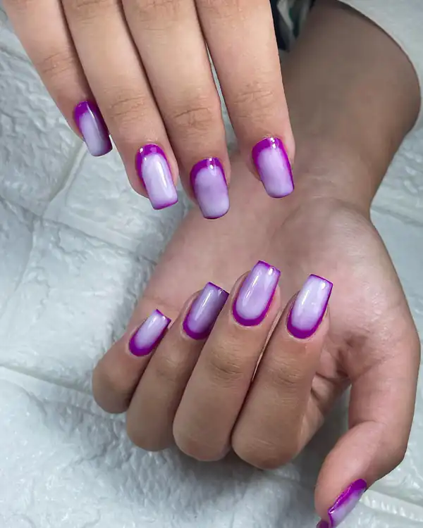 طراحی ناخن آمبره روسی