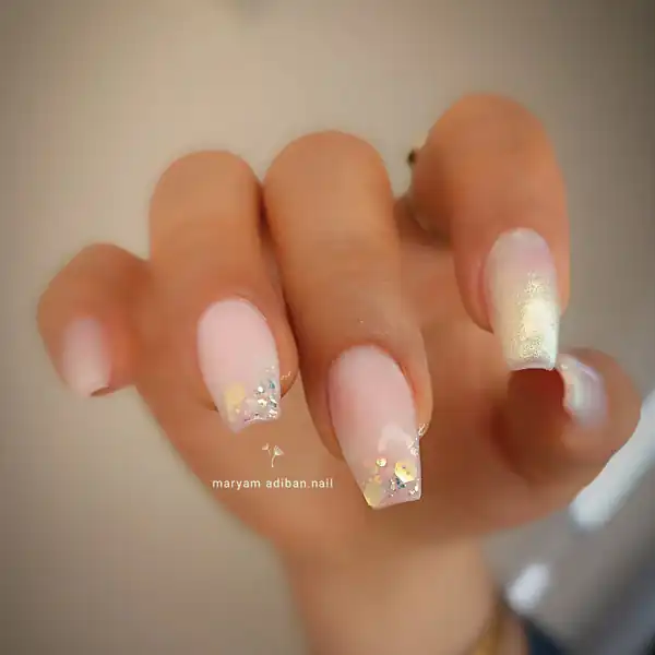 طراحی ناخن آمبره روسی