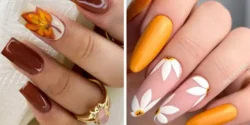 طراحی ناخن پاییزی ۱۴۰۴ + ایده های طرح ناخن پاییزی جدید