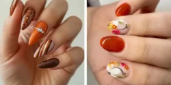 طراحی ناخن پاییزی ترند + طرح ناخن پاییزی جدید و خاص