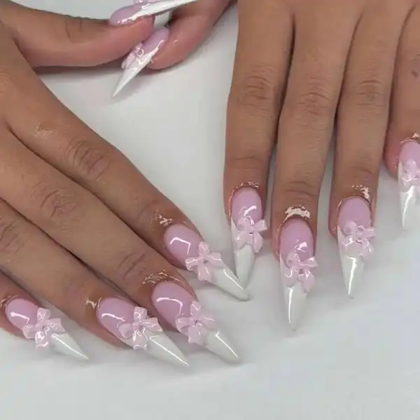 طراحی ناخن پاپیون برجسته