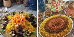 تزیین عدس پلو مجلسی + تزیین عدس پلو با گوشت چرخ کرده