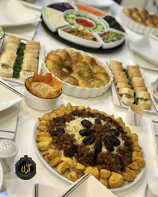تزیین عدس پلو ساده