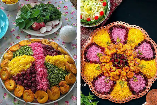 تزیین آلبالو پلو با گوشت قلقلی کنار آلبالو پلو چی بخوریم نی نی سایت عدس پلو مجلسی با گلاب هویج پلو با مرغ و زرشک تزیین لوبیا پلو طرز تهیه کشمش برای عدس پلو