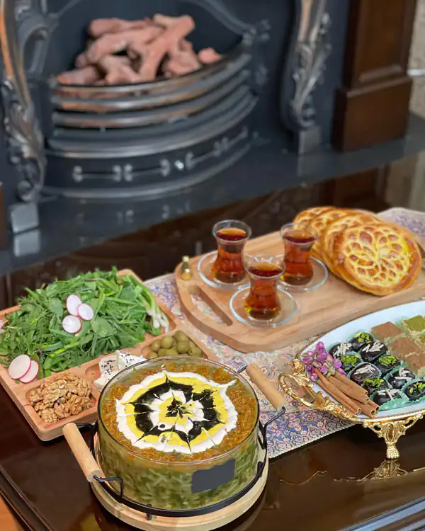 تزیین آش رشته ساده