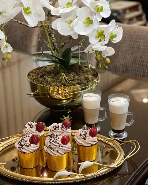 تزیین دسر برای مهمانی