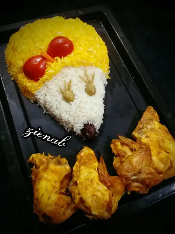 تزیین غذا برای مدرسه