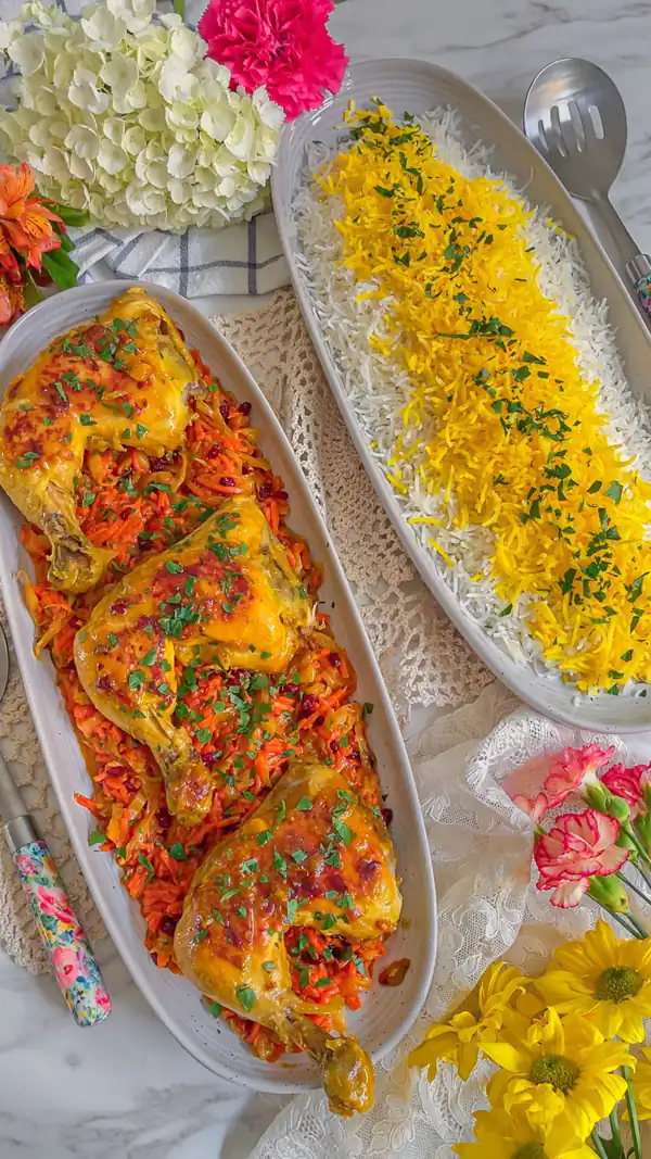 تزیین غذا ساده