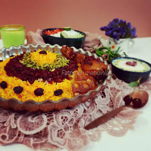 تزیین غذا ساده