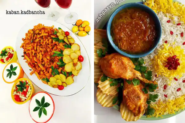 اموزش سفره ارایی برای مهمانی  سفره آرایی مدرن زیباترین تزیین غذا سفره ارایی شیک تزیین سفره غذا با وسایل ساده سفره آرایی سالاد