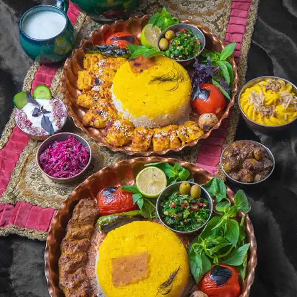تزیین جوجه کباب برای مهمان