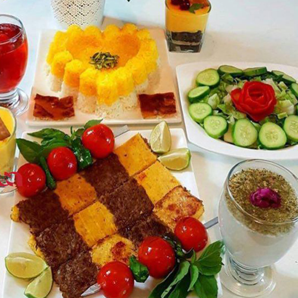 تزیین کباب کوبیده