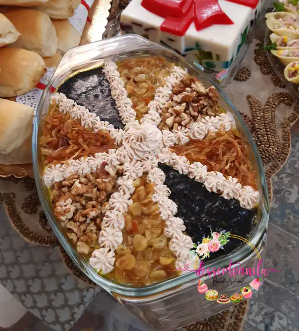 تزیین کشک بادمجان برای مهمانی