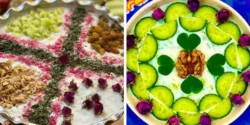 تزیین ماست و خیار + ایده های جدید برای تزئین ماست و خیار