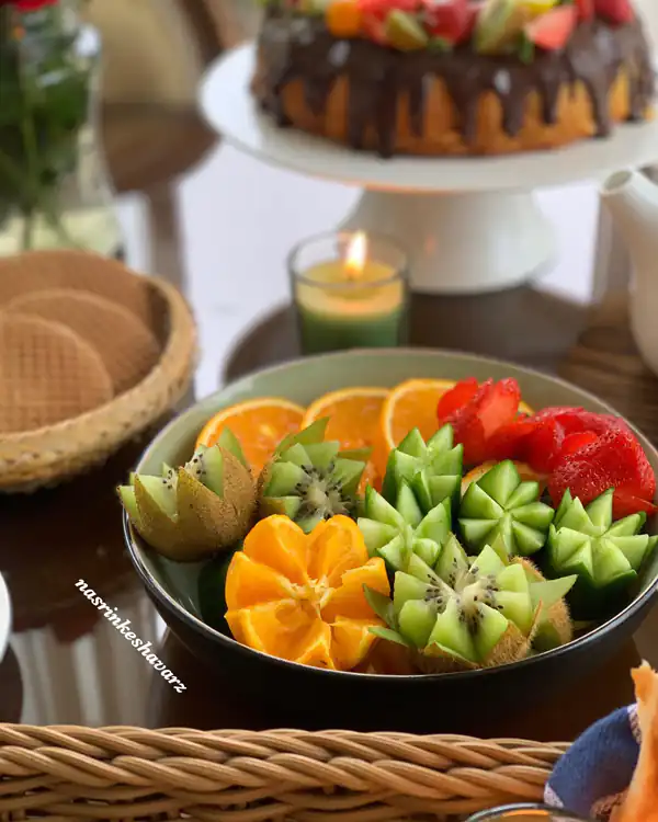 تزیین میوه پاییزی