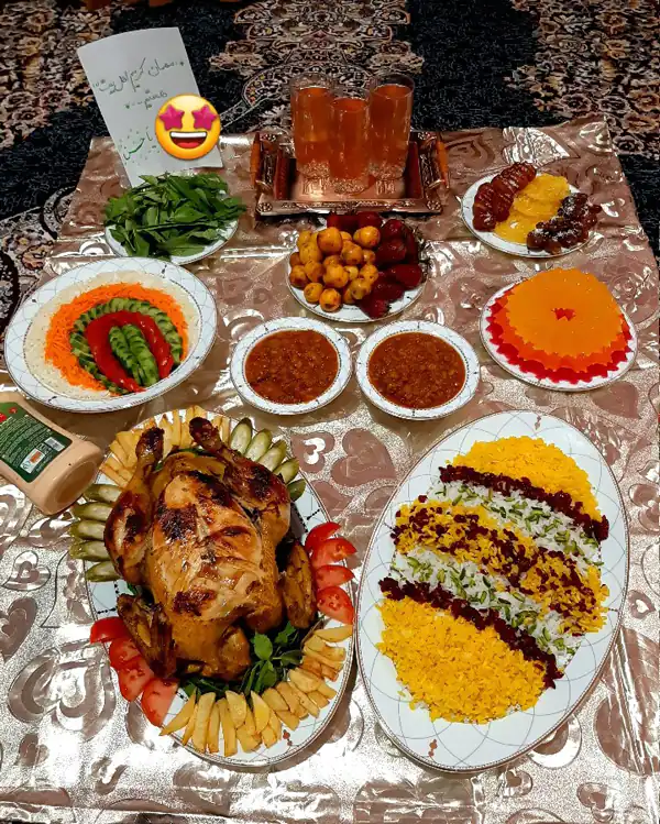 تزیین مرغ مجلسی