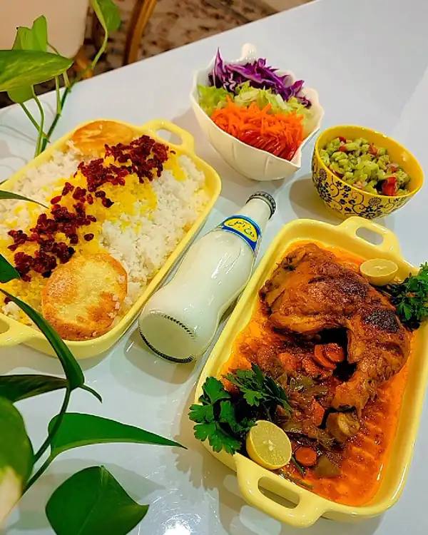 تزیین مرغ مجلسی