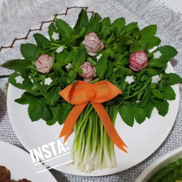 تزیین سبزی خوردن