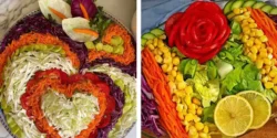 تزیین سالاد عروس + ایده تزیین سالاد برای پاگشای عروس
